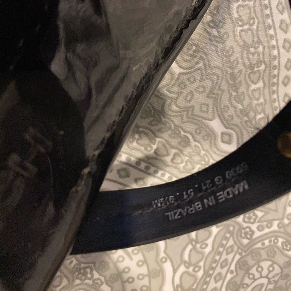 [SOLD] Tory Burch Black Patent Leather Miller Sandals 9.5 - Picture 8 of 10